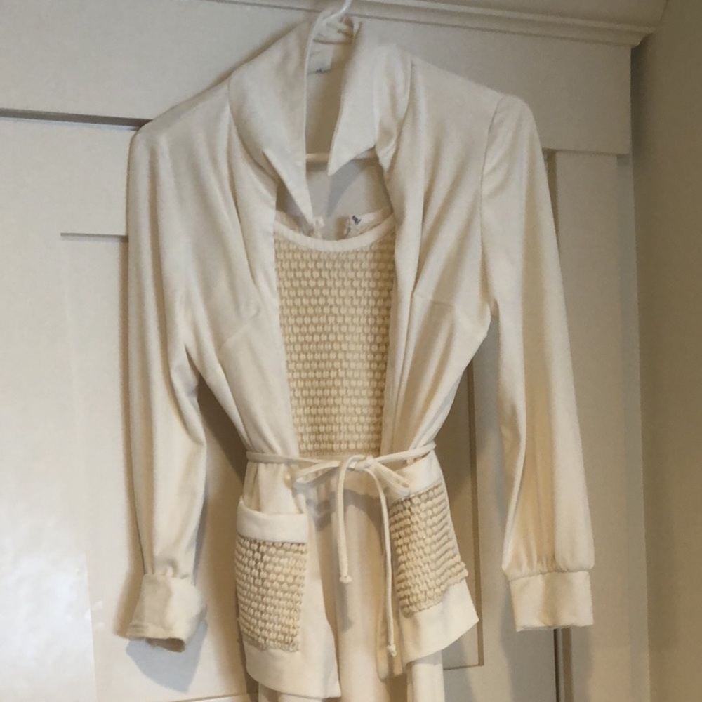 Vintage Cream Jacket / long dress